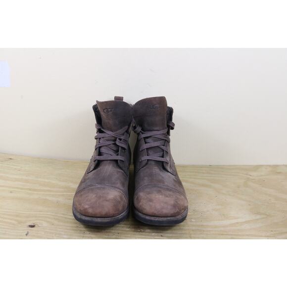 Ugg Boots Mens 11 Brown Leather Parkhurt Lace Up Combat Shoes main image 5